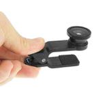 F-018 5 in 1 Universal 180 Degree Fisheye Lens + Macro Lens + 0.65X Wide Lens + CPL Lens + 2X Telephoto Lens with Clip, For iPhone, Galaxy, Sony, Lenovo, HTC, Huawei, Google, LG, Xiaomi, other Smartphones(Black) - 7