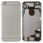 Full Housing Back Cover with Power Button & Volume Button Flex Cable & Charging Port Flex Cable & Speaker Ringer Buzzer for iPhone 6(Grey) - 1