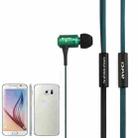 Awei-TS130Vi 3.5mm Plug Noodle Wire Style In-ear Stereo Earphone, For iPhone, Galaxy, Huawei, Xiaomi, LG, HTC and Other Smart Phones(Green) - 3