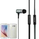 Awei-TS130Vi 3.5mm Plug Noodle Wire Style In-ear Stereo Earphone, For iPhone, Galaxy, Huawei, Xiaomi, LG, HTC and Other Smart Phones(Grey) - 3