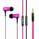 Awei-TS130Vi 3.5mm Plug Noodle Wire Style In-ear Stereo Earphone, For iPhone, Galaxy, Huawei, Xiaomi, LG, HTC and Other Smart Phones(Magenta) - 2