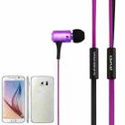 Awei-TS130Vi 3.5mm Plug Noodle Wire Style In-ear Stereo Earphone, For iPhone, Galaxy, Huawei, Xiaomi, LG, HTC and Other Smart Phones(Purple) - 3