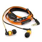 awei TE55VI 3.5mm Plug Noodle Wire Style In-ear Stereo Earphone with Mic, For iPhone, Galaxy, Huawei, Xiaomi, LG, HTC and Other Smart Phones(Gold) - 4