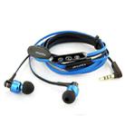 awei TE55VI 3.5mm Plug Noodle Wire Style In-ear Stereo Earphone with Mic, For iPhone, Galaxy, Huawei, Xiaomi, LG, HTC and Other Smart Phones(Blue) - 4