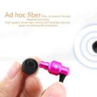 awei TE55VI 3.5mm Plug Noodle Wire Style In-ear Stereo Earphone with Mic, For iPhone, Galaxy, Huawei, Xiaomi, LG, HTC and Other Smart Phones(Purple) - 3