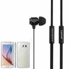 awei S10HI 3.5mm Plug Noodle Wire Style In-ear Stereo Earphone with Mic, For iPhone, Galaxy, Huawei, Xiaomi, LG, HTC and Other Smart Phones(Black) - 4