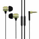 awei S10HI 3.5mm Plug Noodle Wire Style In-ear Stereo Earphone with Mic, For iPhone, Galaxy, Huawei, Xiaomi, LG, HTC and Other Smart Phones(Green) - 1
