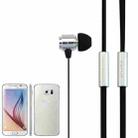 awei S10HI 3.5mm Plug Noodle Wire Style In-ear Stereo Earphone with Mic, For iPhone, Galaxy, Huawei, Xiaomi, LG, HTC and Other Smart Phones(Silver) - 4