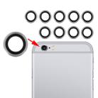 10 Pairs for iPhone 6 & 6s Rear Camera Lens with Bezel(Silver) - 1