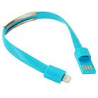 Wearable Bracelet Sync Data Charging Cable for iPhone, iPad, Length: 24cm(Blue) - 1