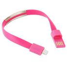 Wearable Bracelet Sync Data Charging Cable for iPhone, iPad, Length: 24cm(Magenta) - 1