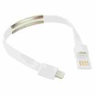 Wearable Bracelet Sync Data Charging Cable for iPhone, iPad, Length: 24cm(White) - 1