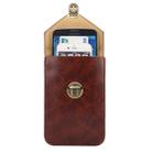 5.7 Inch Universal Fashionable Vertical Crazy Horse Texture Three Layers Multi-function Leather Case / Waist Bag for iPhone 6 Plus & 6S Plus, Galaxy S7 Edge / G935 & 6 Edge+ / G928 & Note 5 / N920 & A8 / A800 & Note IV / N910(Coffee) - 1