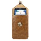 5.7 Inch Universal Fashionable Vertical Crazy Horse Texture Three Layers Multi-function Leather Case / Waist Bag for iPhone 6 Plus & 6S Plus, Galaxy S7 Edge / G935 & S6 Edge+ / G928 & Note 5 / N920 & A8 / A800 & Note IV / N910(Khaki) - 1