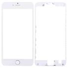 3 in 1 for iPhone 6s Plus (Front Screen Outer Glass Lens + Front Housing LCD Frame + Home Button)(Silver) - 1
