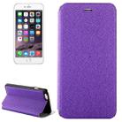 Denim Texture Horizontal Flip Leather Case with Holder for iPhone 6 Plus & 6S Plus(Purple) - 1