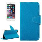 Denim Texture Horizontal Flip Magnetic Buckle Leather Case with Card Slots & Holder for iPhone 6 Plus & 6S Plus(Blue) - 1