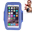 Sport Armband Case with Earphone Hole and Key Pocket for iPhone 6 Plus(Dark Blue) - 1