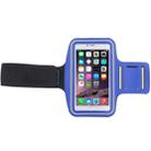 Sport Armband Case with Earphone Hole and Key Pocket for iPhone 6 Plus(Dark Blue) - 4