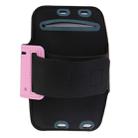Sport Armband Case with Earphone Hole and Key Pocket for iPhone 6 Plus(Pink) - 3