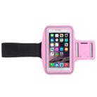 Sport Armband Case with Earphone Hole and Key Pocket for iPhone 6 Plus(Pink) - 4