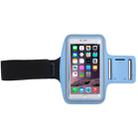 Sport Armband Case with Earphone Hole and Key Pocket for iPhone 6 Plus(Blue) - 4