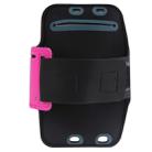 Sport Armband Case with Earphone Hole and Key Pocket for iPhone 6 Plus(Magenta) - 3