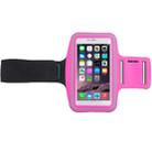 Sport Armband Case with Earphone Hole and Key Pocket for iPhone 6 Plus(Magenta) - 4