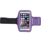 Sport Armband Case with Earphone Hole and Key Pocket for iPhone 6 Plus(Purple) - 4