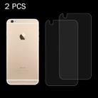 2 PCS for iPhone 6 Plus & 6s Plus 0.26mm 9H Surface Hardness 2.5D Explosion-proof Back Tempered Glass Film - 1