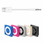 Short 3.5mm Jack Plug to USB Charge Cable for iPod Shuffle, Length: 10cm(White) - 3