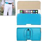 Crazy Horse Texture Horizontal Style Leather Waist Bag for iPhone 6 Plus & 6S Plus / Galaxy Note 4 / Note 3 / Note 2 / A5 & A3(Blue) - 1