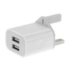 2-Ports 5V 2A USB Charger Adapter(White) - 1