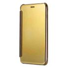 For iPhone 6 Plus & 6s Plus Electroplating Mirror Horizontal Flip PC + Leather Protective Case (Gold) - 3