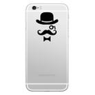 Hat-Prince Businessman Pattern Removable Decorative Skin Sticker for  iPhone 8 & 8 Plus,iPhone 7 & 7 Plus  , iPhone 6s & 6s Plus, iPhone 6 & 6 Plus - 1
