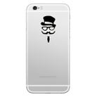 Hat-Prince Gentleman Pattern Removable Decorative Skin Sticker for  iPhone 8 & 8 Plus,iPhone 7 & 7 Plus  , iPhone 6s & 6s Plus, iPhone 6 & 6 Plus - 1