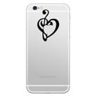 Hat-Prince Musical Notes Heart Pattern Removable Decorative Skin Sticker for  iPhone 8 & 8 Plus,iPhone 7 & 7 Plus  , iPhone 6s & 6s Plus, iPhone 6 & 6 Plus - 1