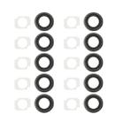 10 Pairs / Set Rear Camera Lens Ring + Flashlight Bracker for iPhone 6 Plus & 6s Plus(Grey) - 2