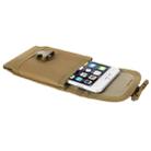 5.5 inch Universal Vertical Nylon Fabric Waist Bag for iPhone 6 Plus & 6S Plus, Galaxy S6, Huawei, etc(Brown) - 1