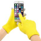 Three Fingers Touch Screen Winter Warm Touch Gloves, Size: 21*13cm, For iPhone, Galaxy, Huawei, Xiaomi, HTC, Sony, LG and other Touch Screen Devices(Yellow) - 1