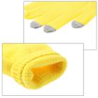 Three Fingers Touch Screen Winter Warm Touch Gloves, Size: 21*13cm, For iPhone, Galaxy, Huawei, Xiaomi, HTC, Sony, LG and other Touch Screen Devices(Yellow) - 3