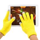 Three Fingers Touch Screen Winter Warm Touch Gloves, Size: 21*13cm, For iPhone, Galaxy, Huawei, Xiaomi, HTC, Sony, LG and other Touch Screen Devices(Yellow) - 5