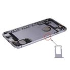 Battery Back Cover Assembly with Card Tray for iPhone 6s(Grey) - 4