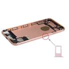Battery Back Cover Assembly with Card Tray for iPhone 6s(Rose Gold) - 4