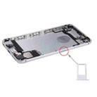Battery Back Cover Assembly with Card Tray for iPhone 6s(Silver) - 4