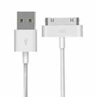 USB Data Cable for New iPad (iPad 3) / iPad 2/ iPad, iPhone 4 & 4S, iPhone 3GS/3G, iPod touch, Length: 1m (Original)(White) - 1