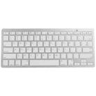 BK3001 Ultra-thin Bluetooth 3.0 ABS Keyboard for iPad Air 2 / iPAD Air / iPad 6 / iPad 5 / iPad mini 1 / 2 / 3 / New iPad (iPad 3) / iPad ,iPhone 4 & 4S / 3G,Sony PS3,Smart phones(White) - 3