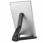 Piega Portatile Stand, Fold up Stand, For iPad, Galaxy, Huawei, Xiaomi, LG and Other 7 inch to 10 inch Tablet(Black) - 1