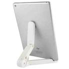 Piega Portatile Stand, Fold up Stand, For iPad, Galaxy, Huawei, Xiaomi, LG and Other 7 inch to 10 inch Tablet(White) - 1