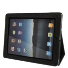 High Quality Leather Case with Holder for iPad 2(Black) - 1